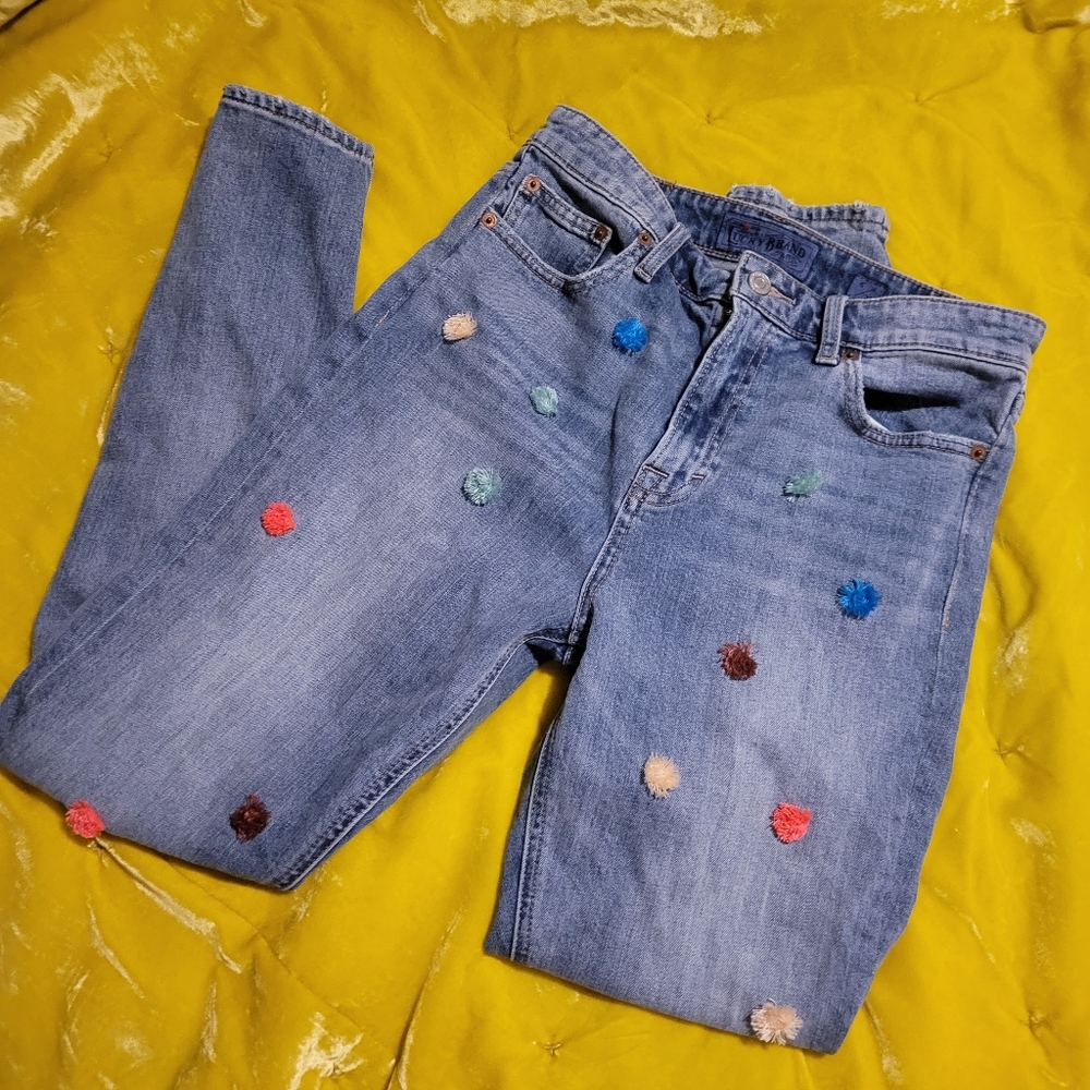 Lucky Brand pom pom jeans size 6
